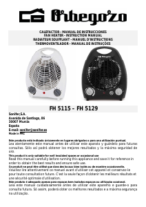 Manual Orbegozo FH 5115 Aquecedor