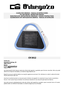Manual Orbegozo CR 5012 Aquecedor
