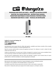 Manual Orbegozo RF 1000 Aquecedor