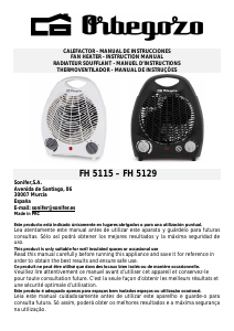 Manual Orbegozo FH 5129 Heater