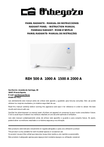Manual Orbegozo REH 1000 Aquecedor