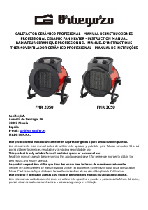 Manual Orbegozo FHR 2050 Aquecedor
