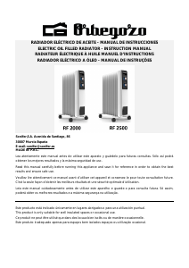 Manual Orbegozo RF 2000 Aquecedor