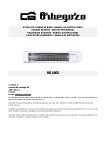 Manual Orbegozo BB 4000 Aquecedor