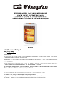 Manual de uso Orbegozo BP 3000 Calefactor
