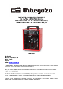 Manual Orbegozo FHI 2000 Heater