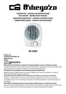Manual de uso Orbegozo FH 5525 Calefactor
