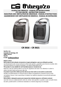Manual Orbegozo CR 5021 Aquecedor