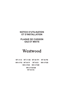 Mode d’emploi Westwood WT66B Table de cuisson
