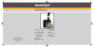 Bedienungsanleitung SilverCrest SFE 450 A1 Entsafter