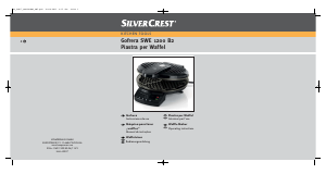 Manual SilverCrest SWE 1200 B2 Waffle criador