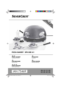 Manual SilverCrest SPB 800 A1 Pizza Maker