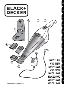 Manual Black and Decker WDC115WA Handheld Vacuum