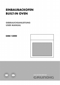 Manual Grundig GEBE 13000 X Oven