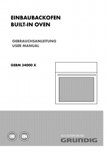 Manual Grundig GEBM 34000 X Oven