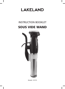 Bruksanvisning Lakeland 31573 Sous vide-cirkulator