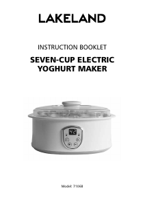 Manual Lakeland 71068 Yoghurt Maker