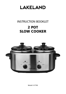 Handleiding Lakeland 61766 Slowcooker