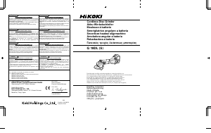 Handleiding Hikoki G 18DL(S) Haakse slijpmachine