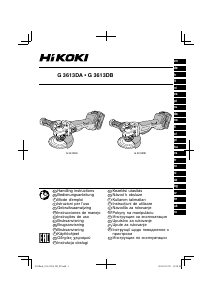 Instrukcja Hikoki G 3613DA Szlifierka kątowa