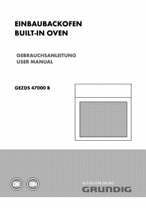 Manual Grundig GEZDS 47000 B Oven
