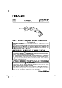 Handleiding Hitachi CJ 10DL Reciprozaag