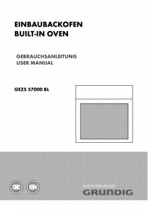 Manual Grundig GEZS 57000 BL Oven