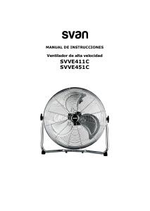 Manual de uso Svan SVVE411C Ventilador