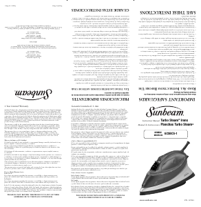 Manual de uso Sunbeam GCSBCS-1 Turbo Steam Plancha