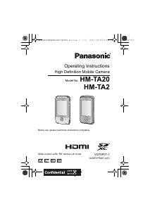 Handleiding Panasonic HM-TA2EB Digitale camera