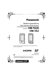Bedienungsanleitung Panasonic HM-TA2EG Digitalkamera