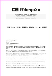 Manual Orbegozo RRE 510 A Aquecedor