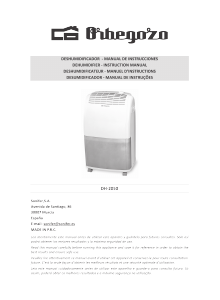 Manual Orbegozo DH 2050 Dehumidifier