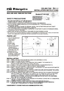 Handleiding Orbegozo CT 19132 N Plafondventilator