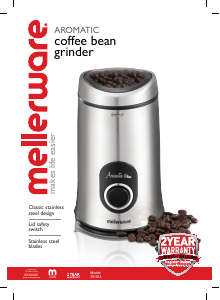 Bruksanvisning Mellerware 29105A Aromatic Kaffekvarn