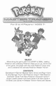 Handleiding MB Pokémon Master Trainer