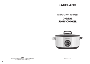Bruksanvisning Lakeland 61767 Slow cooker