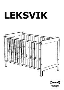 Handleiding IKEA LEKSVIK Babybed