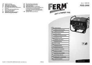 Priročnik FERM PGM1002 Generator