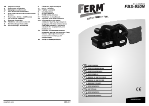 Manual de uso FERM BSM1020 Lijadora de banda