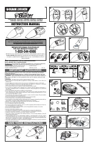 Manual Black and Decker CHV1400 Dustbuster Handheld Vacuum