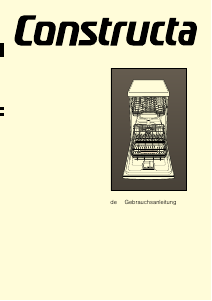 Bedienungsanleitung Constructa CP5A50V8 Geschirrspüler