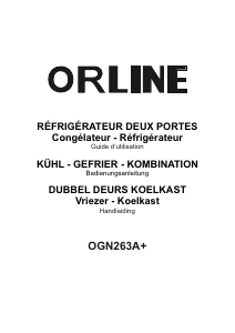 Bedienungsanleitung Orline OGN263A+ Kühl-gefrierkombination