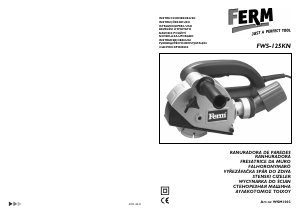 Manual de uso FERM WSM1003 Rozadora