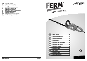 Manual de uso FERM HGM1009 Tijeras cortasetos