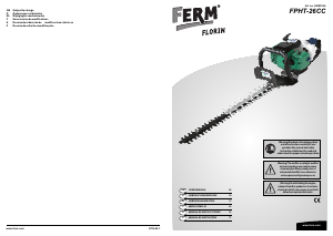 Manual de uso FERM HGM1008 Tijeras cortasetos