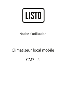 Mode d’emploi Listo CM7 L4 Climatiseur