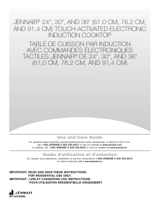 Mode d’emploi Jenn-Air JIC4724HS Table de cuisson
