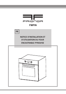 Mode d’emploi Frionor FMPIN Four