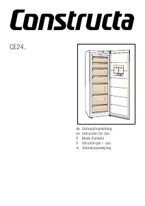 Manuale Constructa CE733EW30 Congelatore